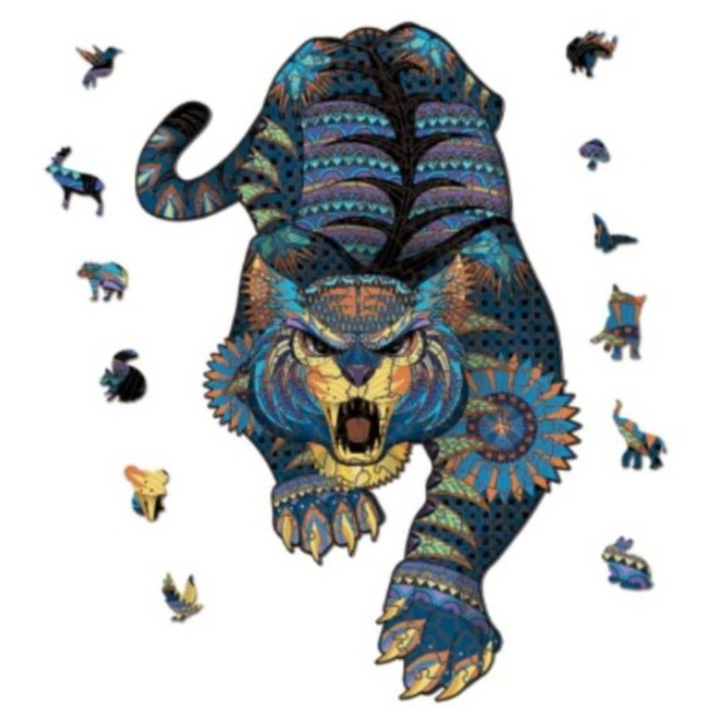 Wood Animal Puzzle - Panther